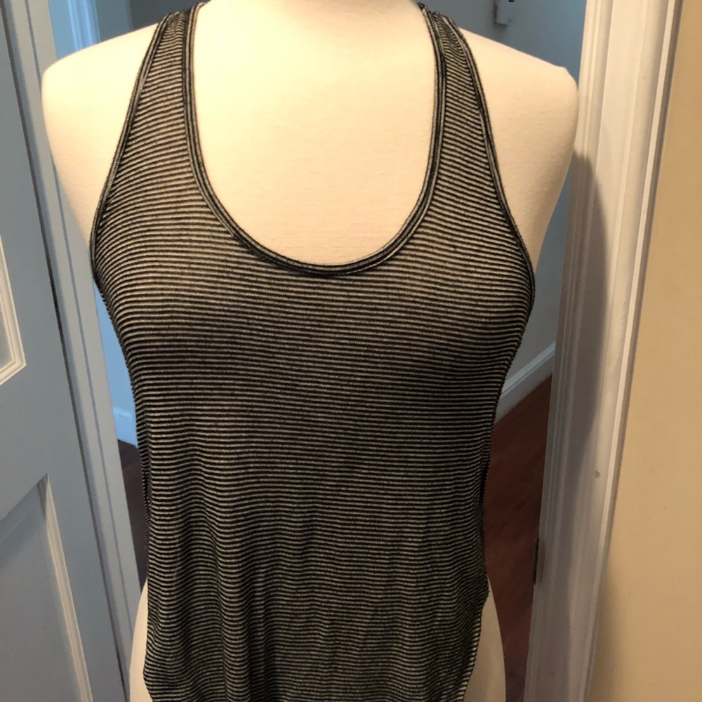 Sans Snuci Tobi Striped High Low Tank Top Small
